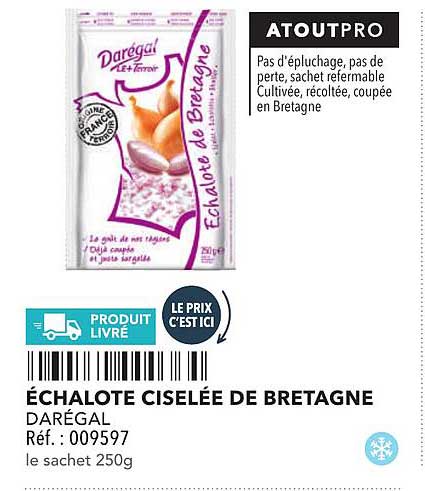 ÉCHALOTE CISELÉE DE BRETAGNE