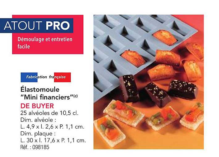 Élastomoule "Mini financiers"