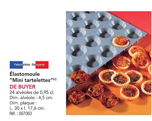 Élastomoule "Mini tartelettes"(c) DE BUYER
