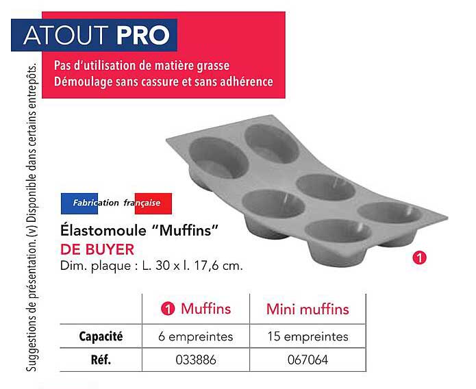 Élastomoule "Muffins" DE BUYER