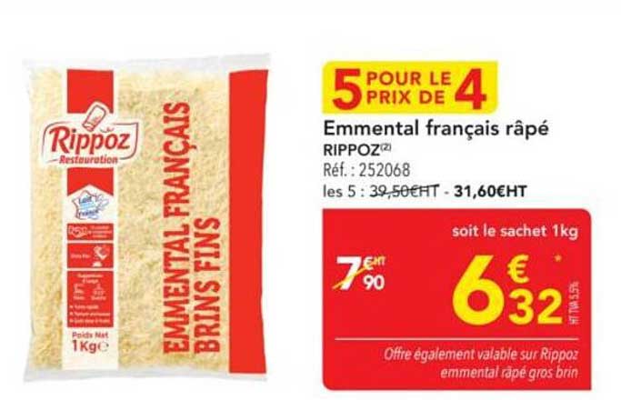 Emmental français râpé RIPPOLZ