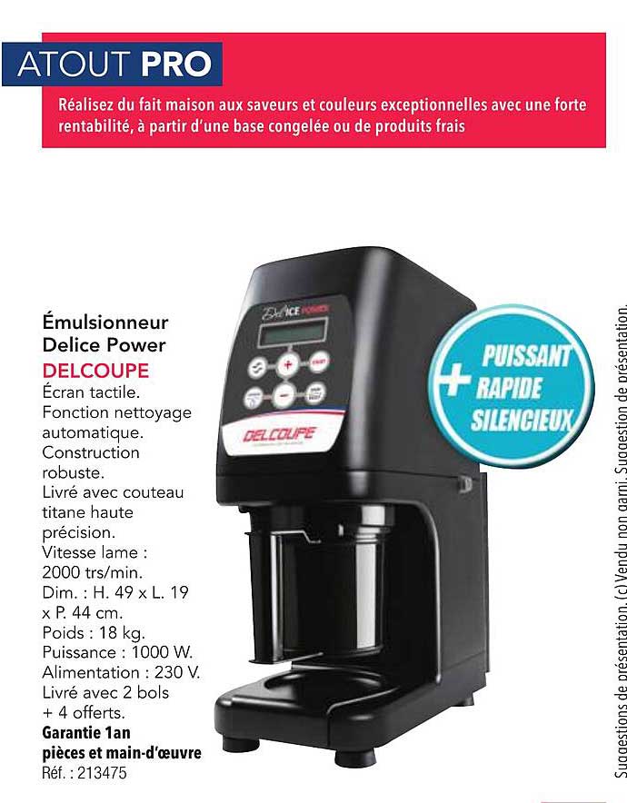 Émulsionneur Delice Power DELCOUPE