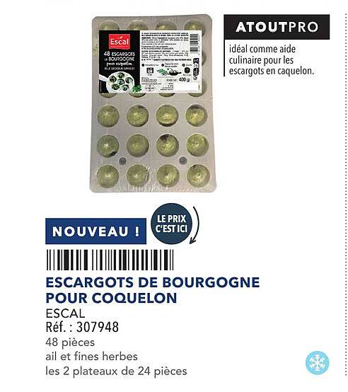 ESCARGOTS DE BOURGOGNE POUR COQUELON