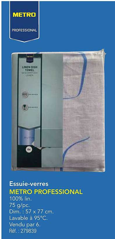 Essuie-verres METRO PROFESSIONAL