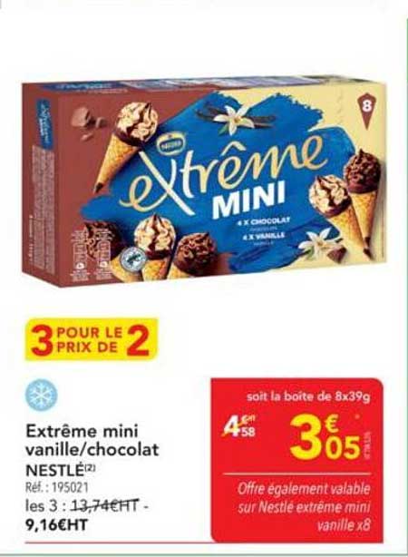Extrême mini vanille/chocolat NESTLÉ