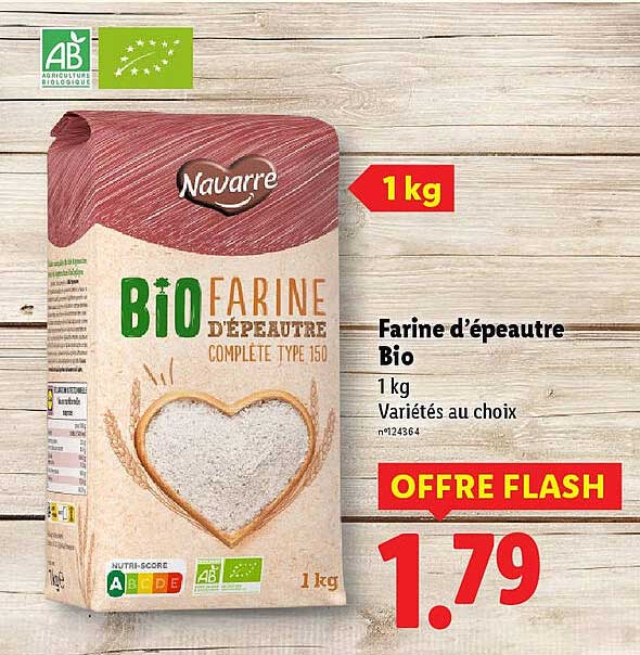 Farine d'épeautre Bio