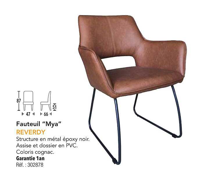 Fauteuil “Mya” REVERDY