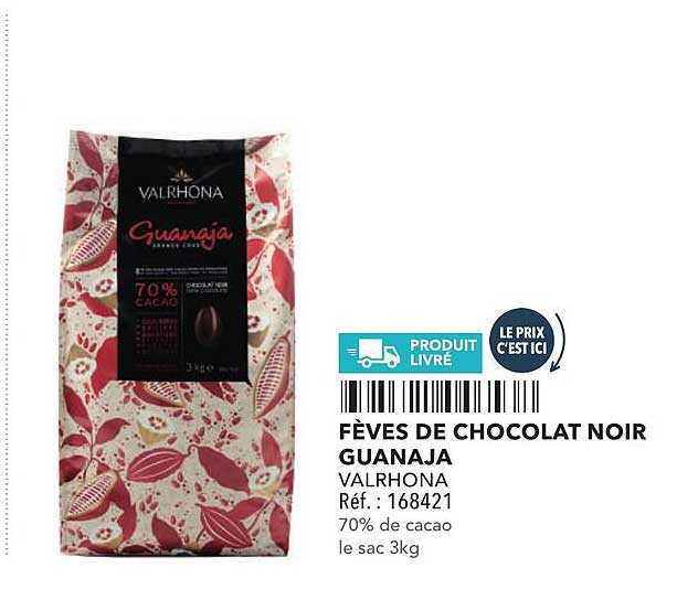 Fèves de chocolat noir Guanaja