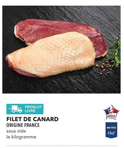 FILET DE CANARD ORIGINE FRANCE