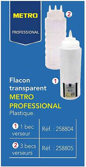 Flacon transparent METRO PROFESSIONAL