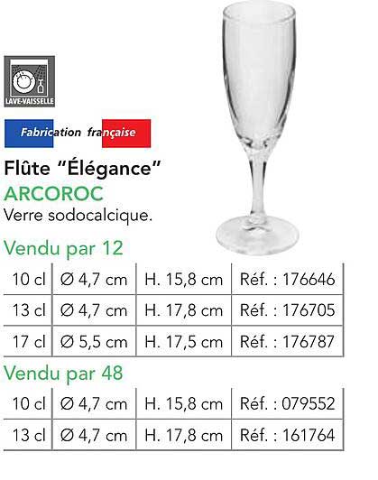 Flûte “Élégance” ARCOROC