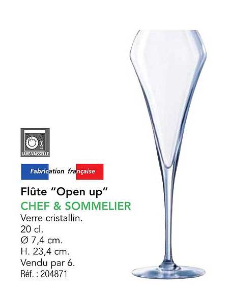 Flûte "Open up" CHEF & SOMMELIER