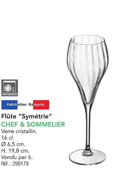Flûte "Symétrie" CHEF & SOMMELIER
