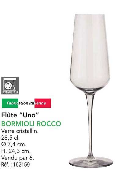 Flûte "Uno" BORMIOLI ROCCO