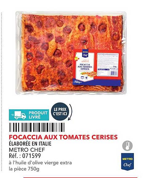 FOCACCIA AUX TOMATES CERISES