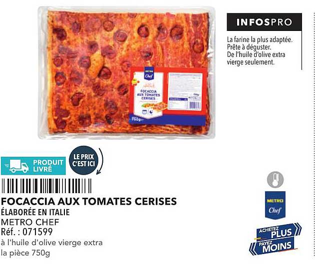 FOCACCIA AUX TOMATES CERISES