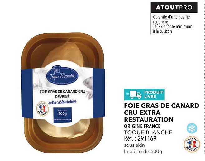 FOIE GRAS DE CANARD CRU EXTRA RESTAURATION