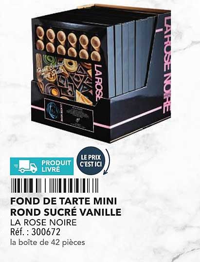 FOND DE TARTE MINI ROND SUCRÉ VANILLE