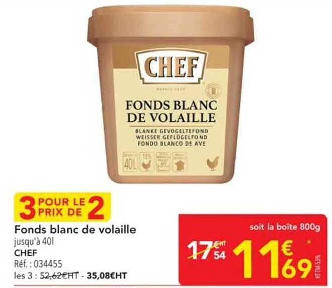 Fonds blanc de volaille
