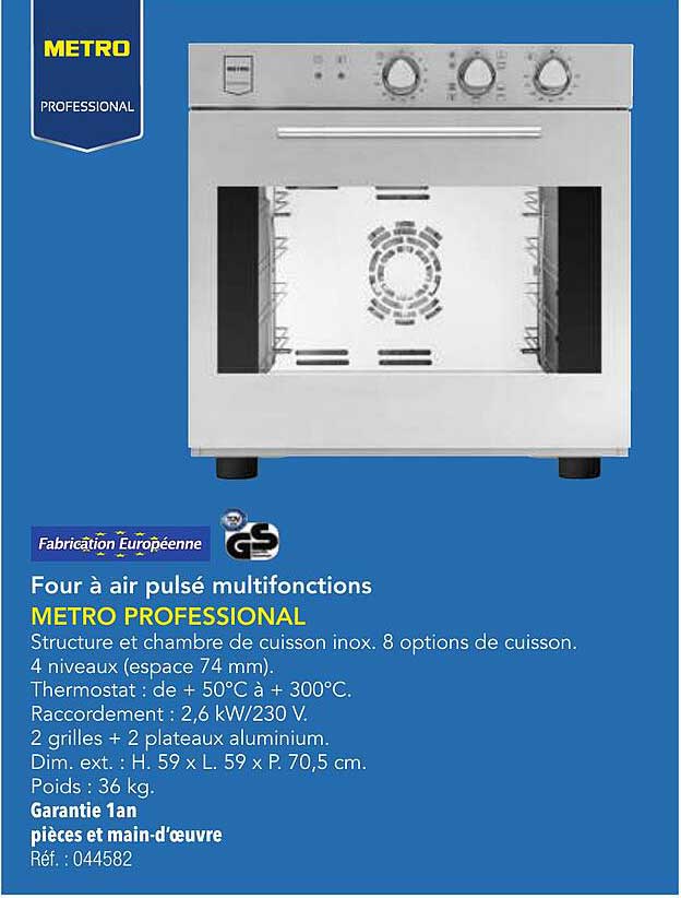 Four à air pulsé multifonctions METRO PROFESSIONAL