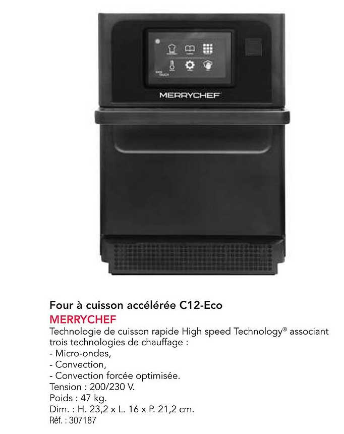 Four à cuisson accélérée C12-Eco
