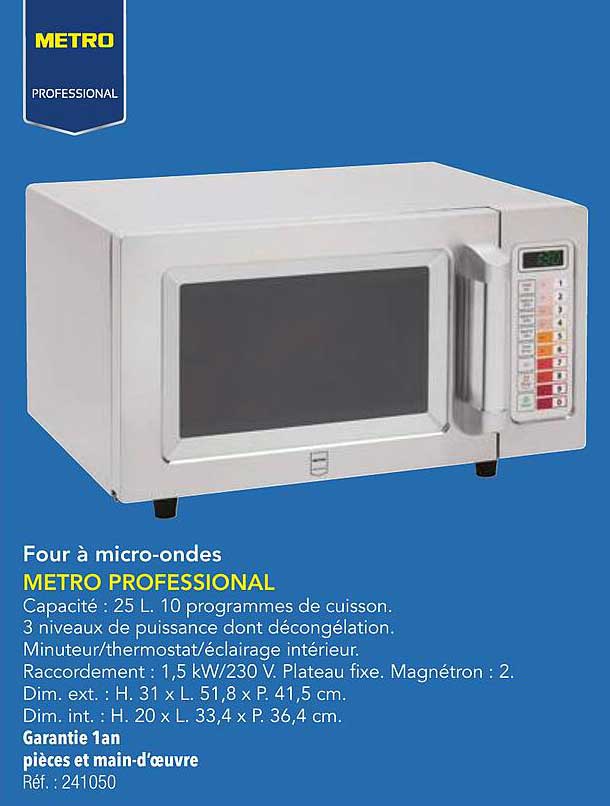 Four à micro-ondes METRO PROFESSIONAL