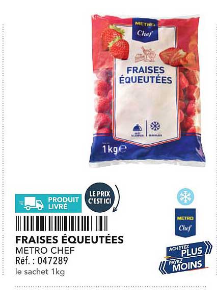FRAISES ÉQUEUTÉES