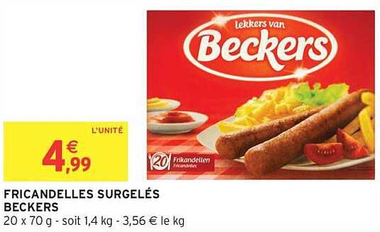 FRICANDELLES SURGELÉS BECKERS