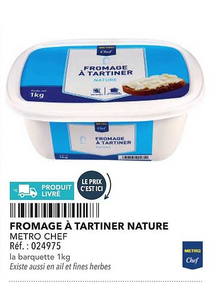 FROMAGE À TARTINER NATURE