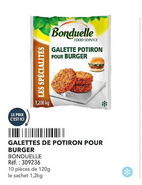 GALETTES DE POTIRON POUR BURGER