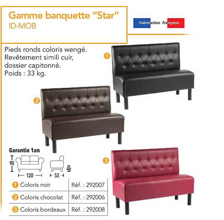 Gamme banquette “Star”