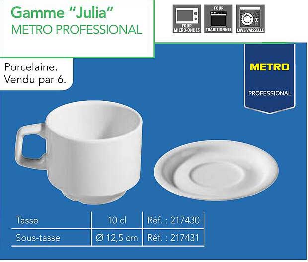 Gamme "Julia" METRO PROFESSIONAL