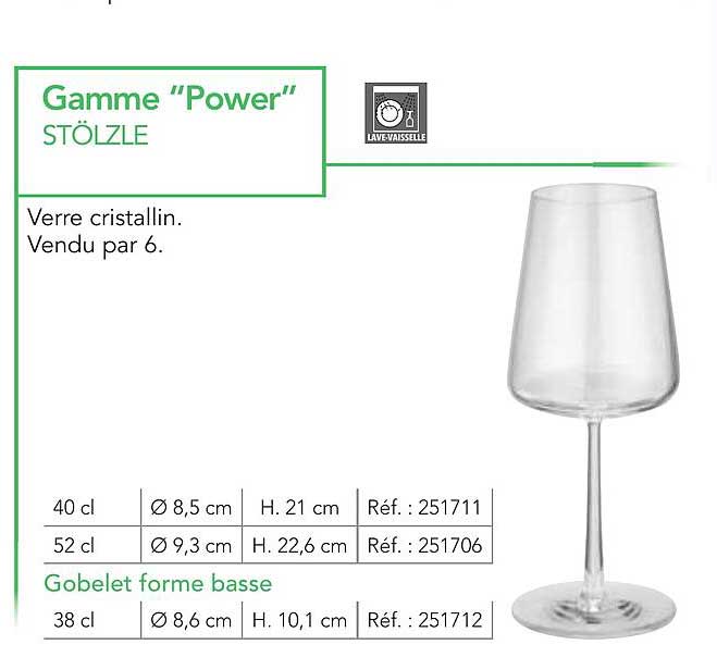 Gamme "Power" STÖLZLE