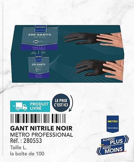 GANT NITRILE NOIR