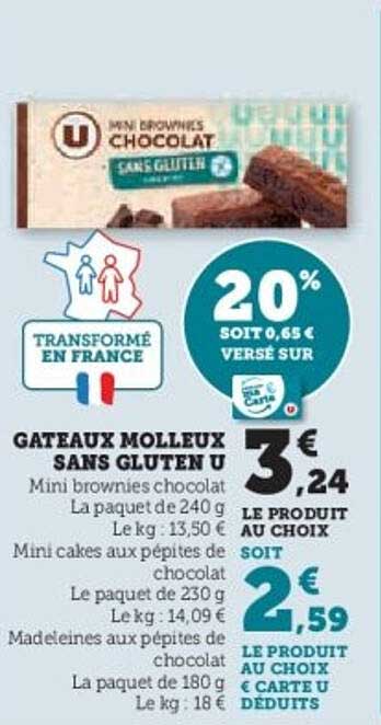 GATEAUX MOELLEUX SANS GLUTEN U