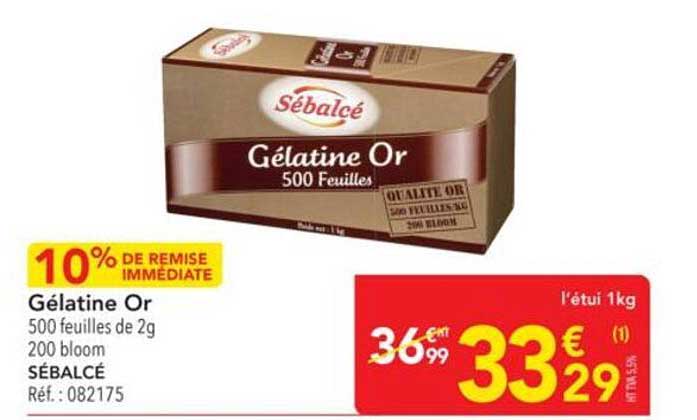Gélatine Or
