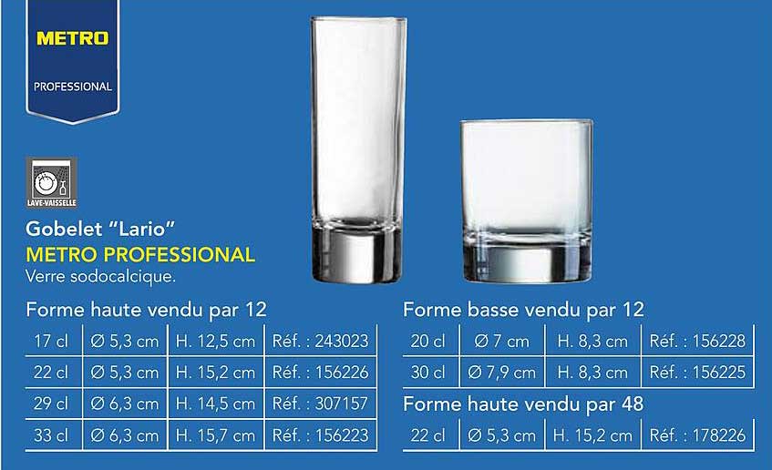Gobelet "Lario" METRO PROFESSIONAL