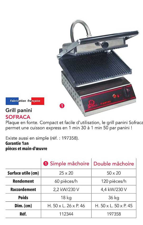 Grill panini SOFRACA