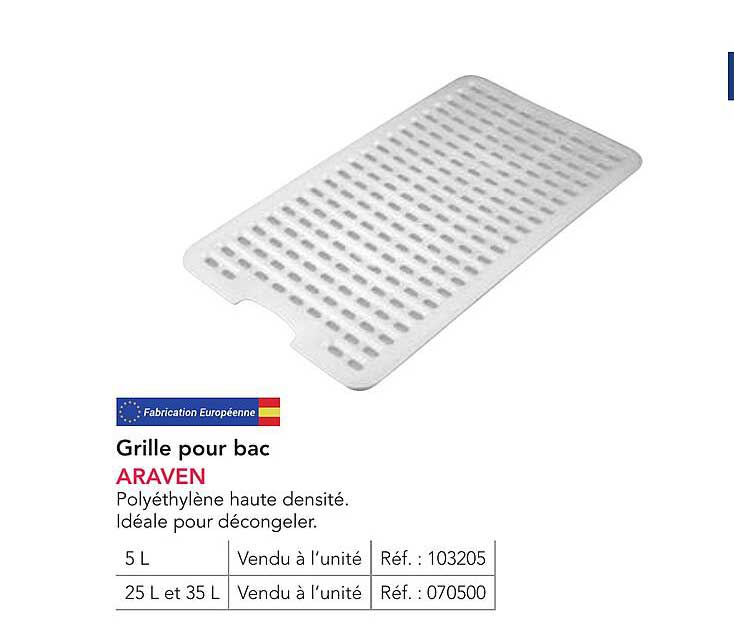 Grille pour bac ARAVEN