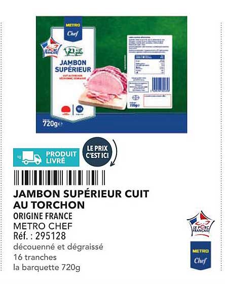 JAMBON SUPÉRIEUR CUIT AU TORCHON