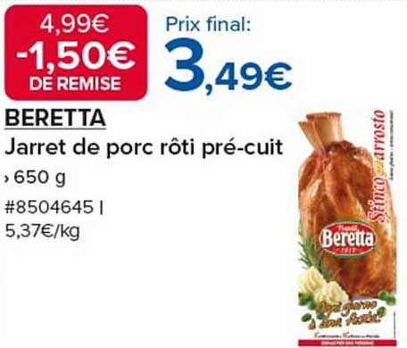 Jarret de porc rôti pré-cuit