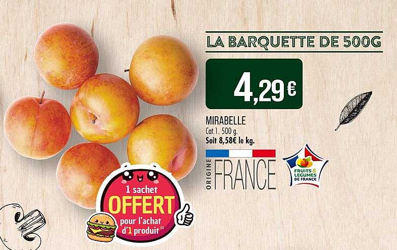 LA BARQUETTE DE 500G