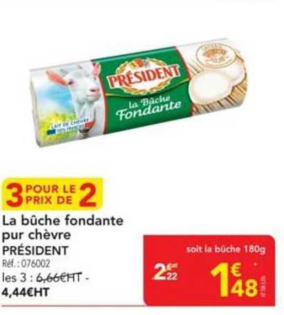 La bûche fondante pur chèvre