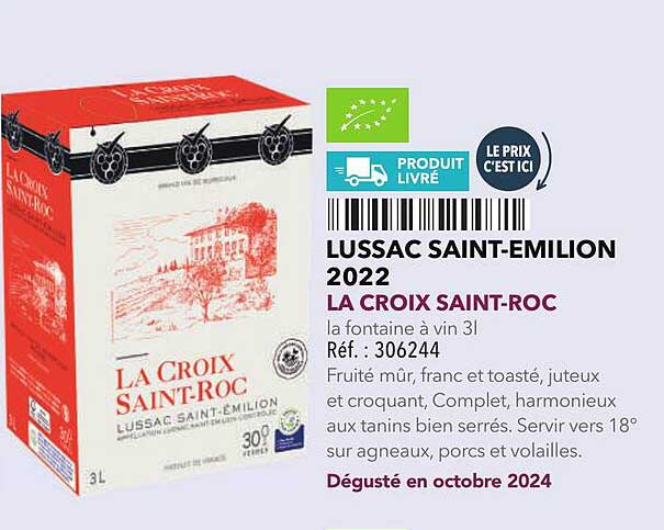 LA CROIX SAINT-ROC 2022