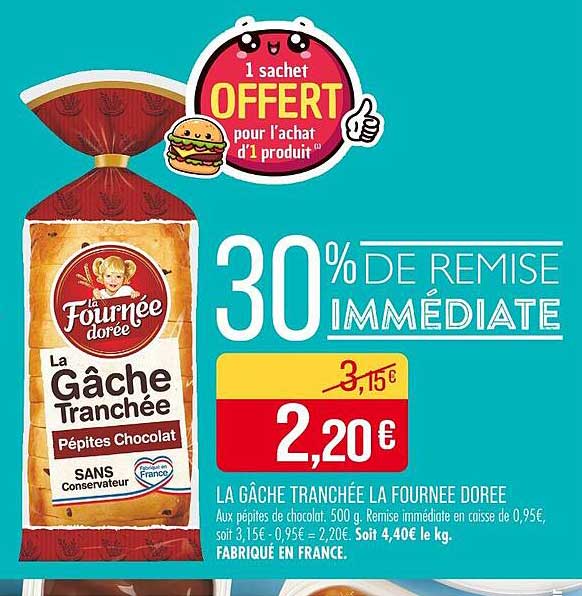 La Gâche Tranchée Pépite Chocolat