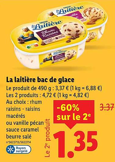 La laitière bac de glace