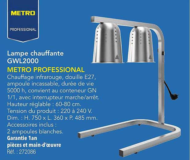 Lampe chauffante GWL2000