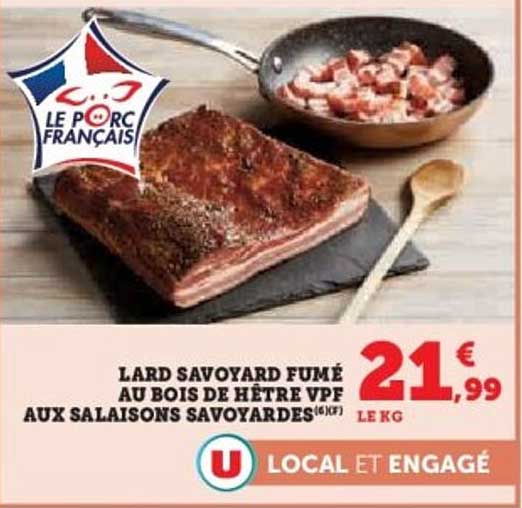 LARD SAVOYARD FUMÉ AU BOIS DE HÊTRE VPF AUX SALAISONS SAVOYARDES