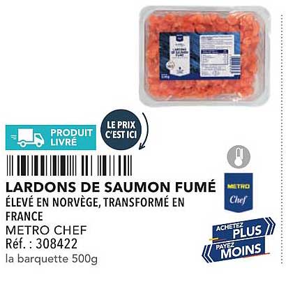 LARDONS DE SAUMON FUMÉ