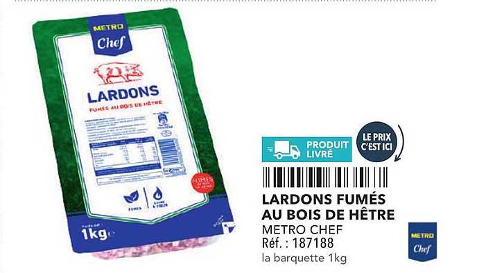 LARDONS FUMÉS AU BOIS DE HÊTRE